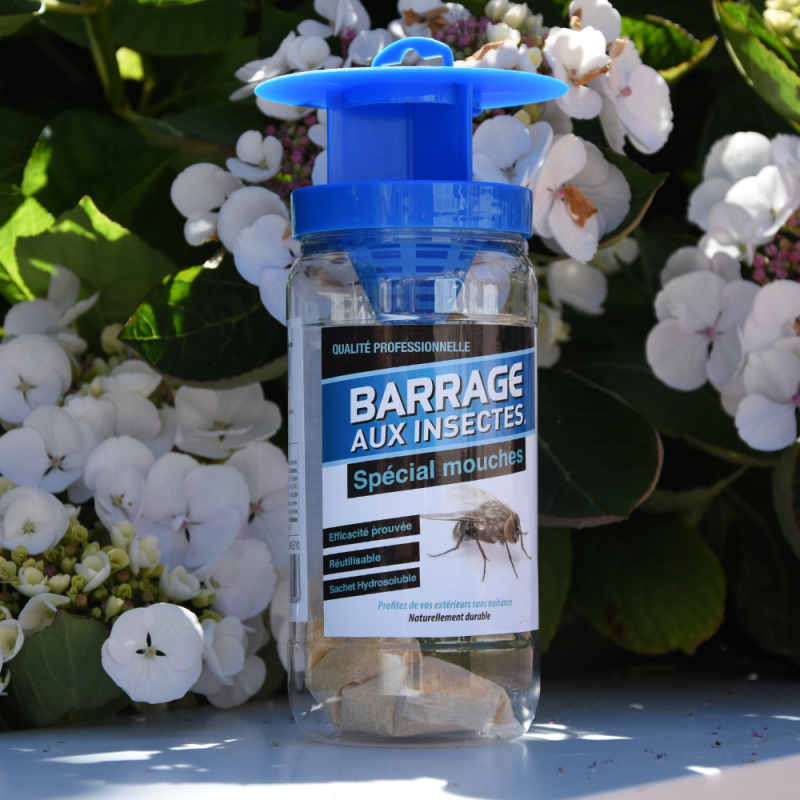 Barrage aux insectes mouche réutilisable efficacité prouvée attractif