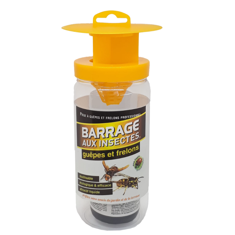 Barrage aux insectes guêpe réutilisable efficacité prouvée attractif